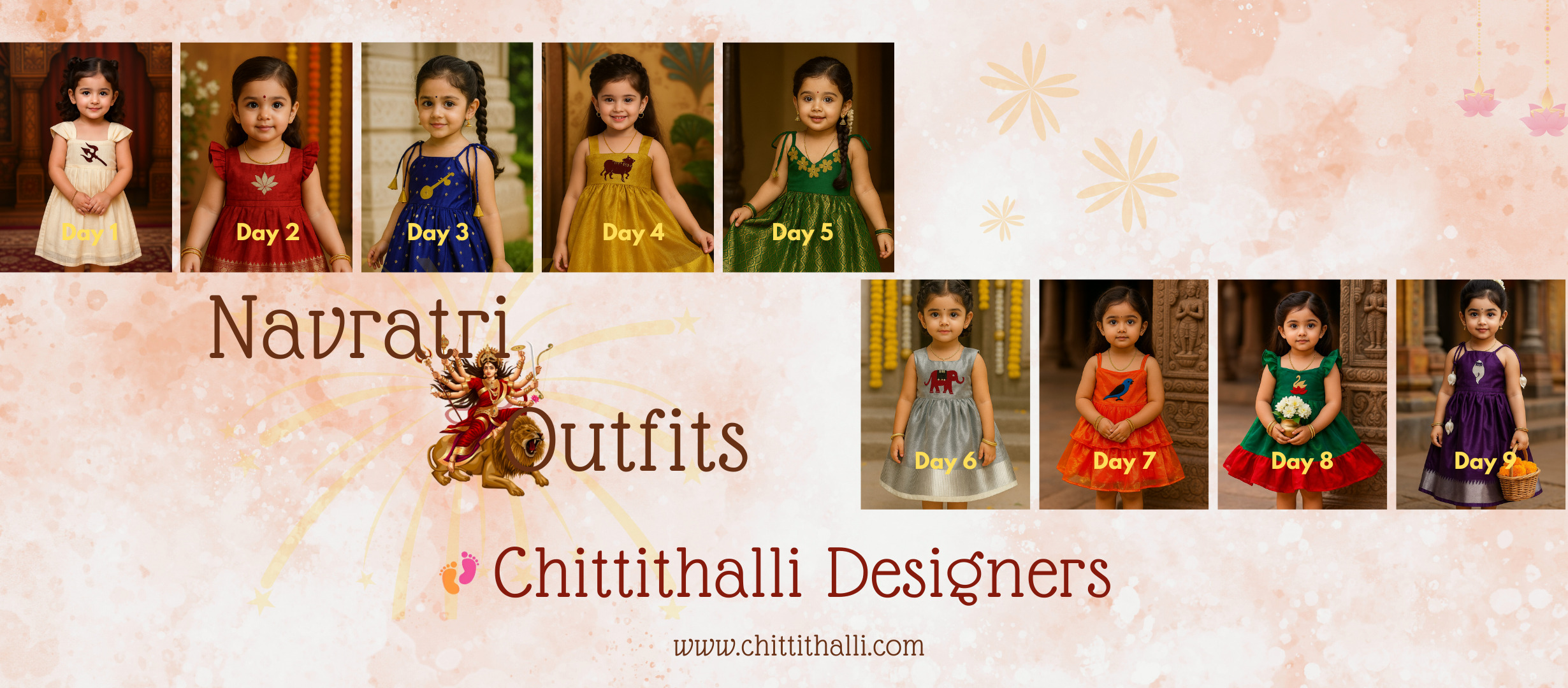 Best Navratri Outfits for Kids 2025 – Ethnic Wear by Chittithalli Designers