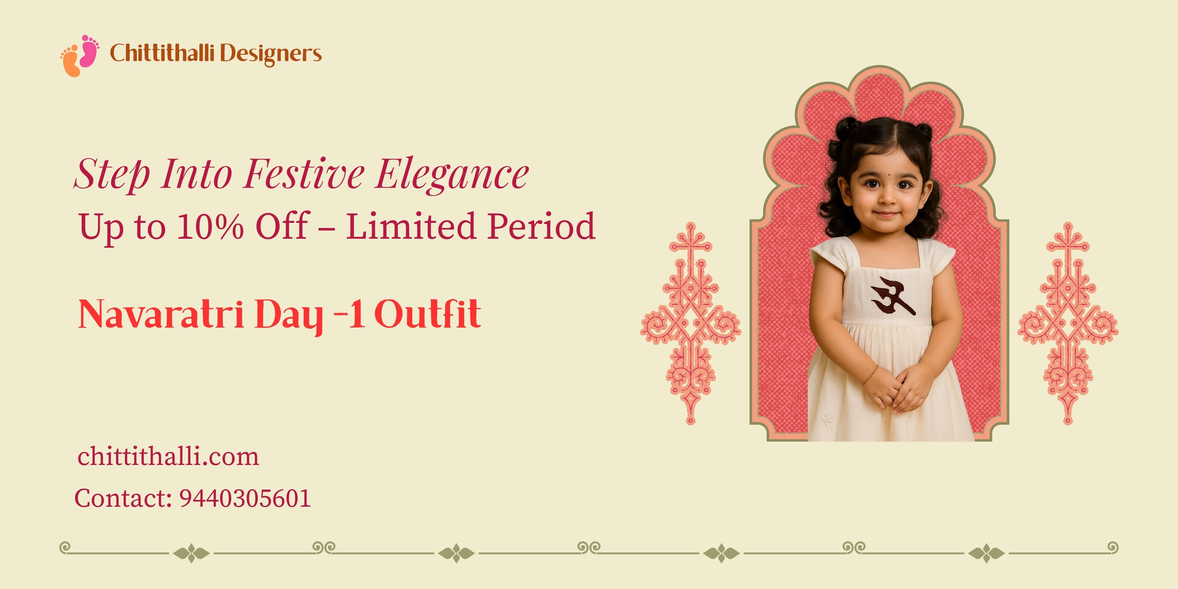 Navaratri Day 1 Dress for Girls in India: Celebrate Goddess Durga in White