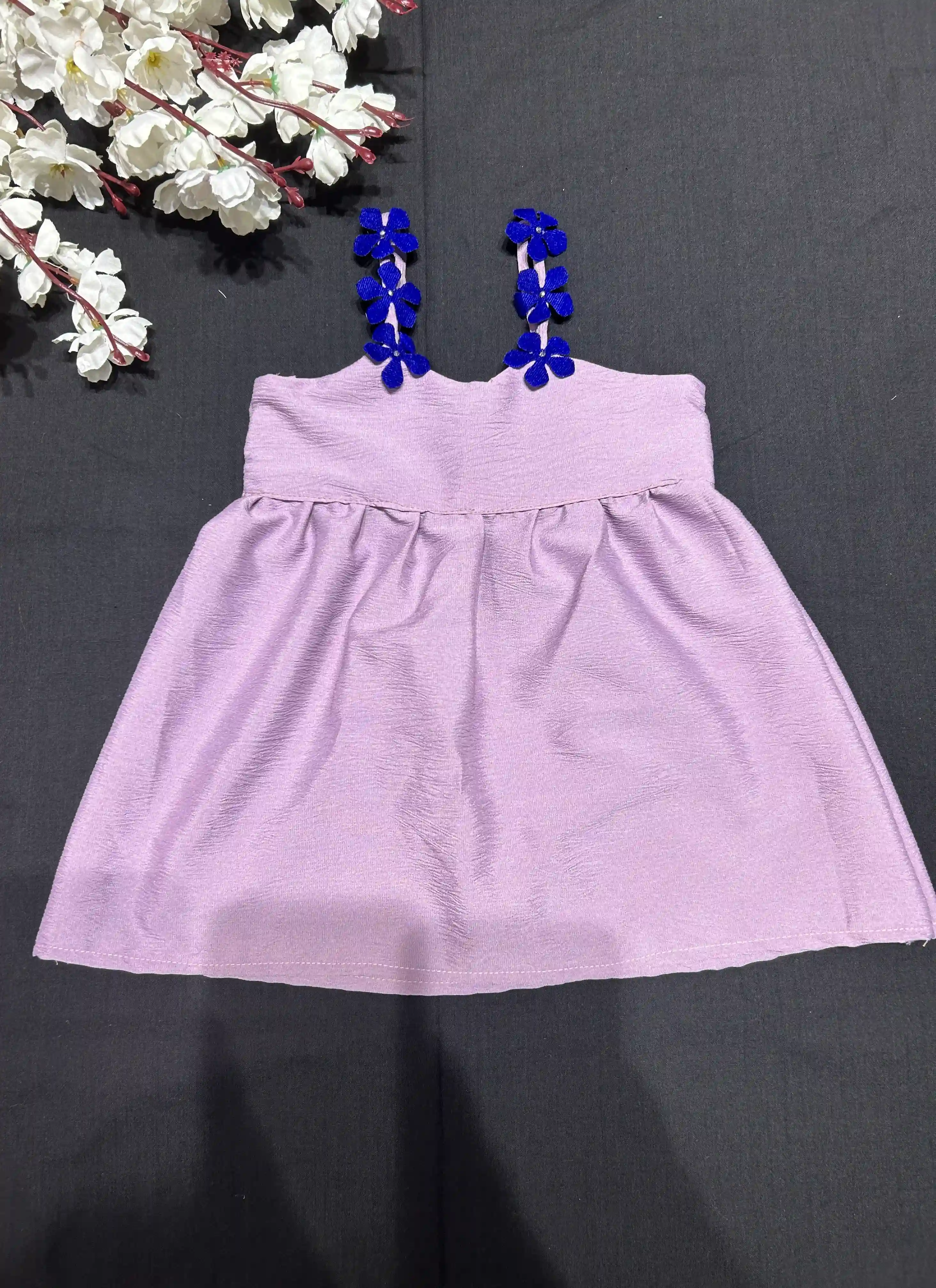 Periwinkle Floral Frock- Lilac