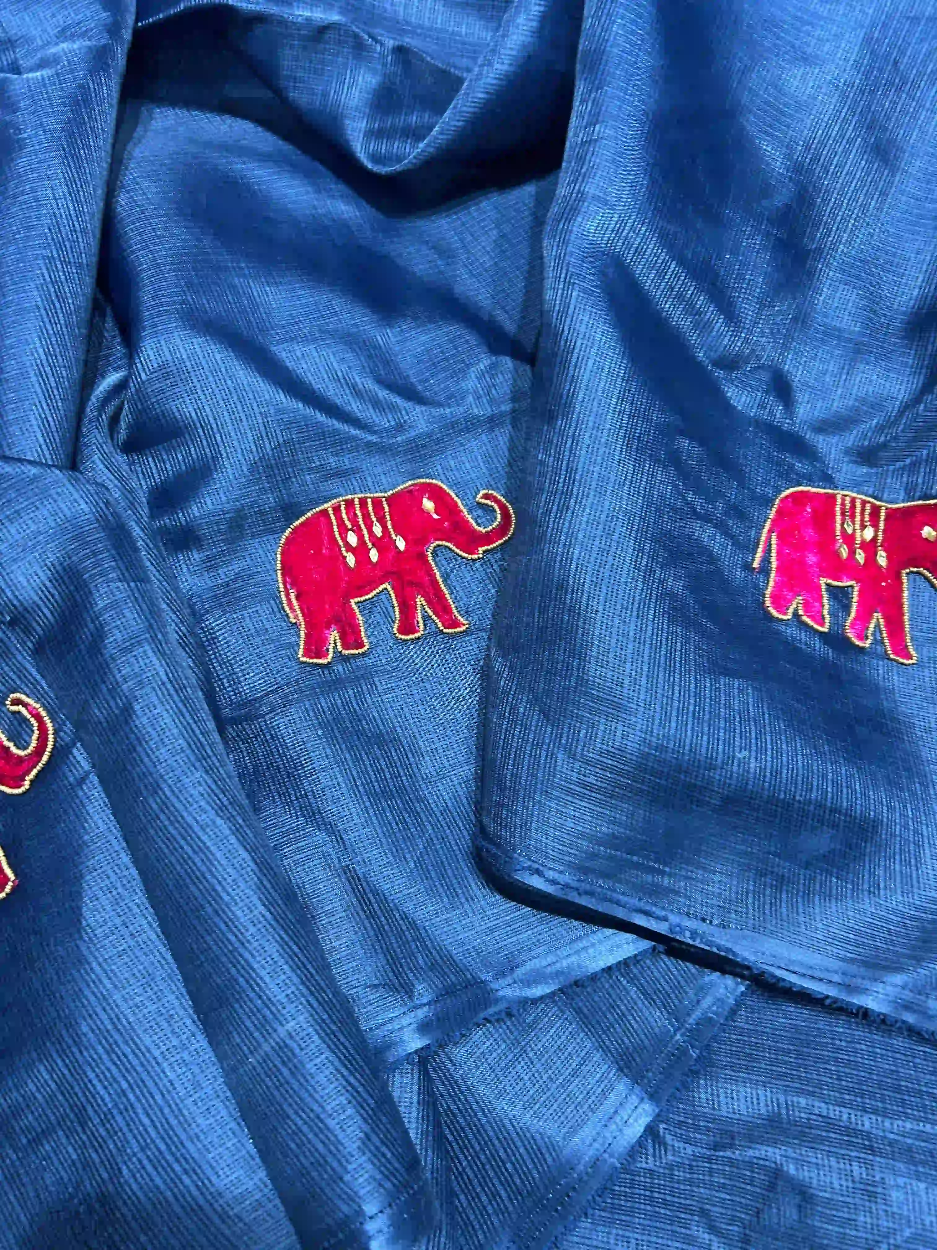 kota Elephant handwork- ink blue