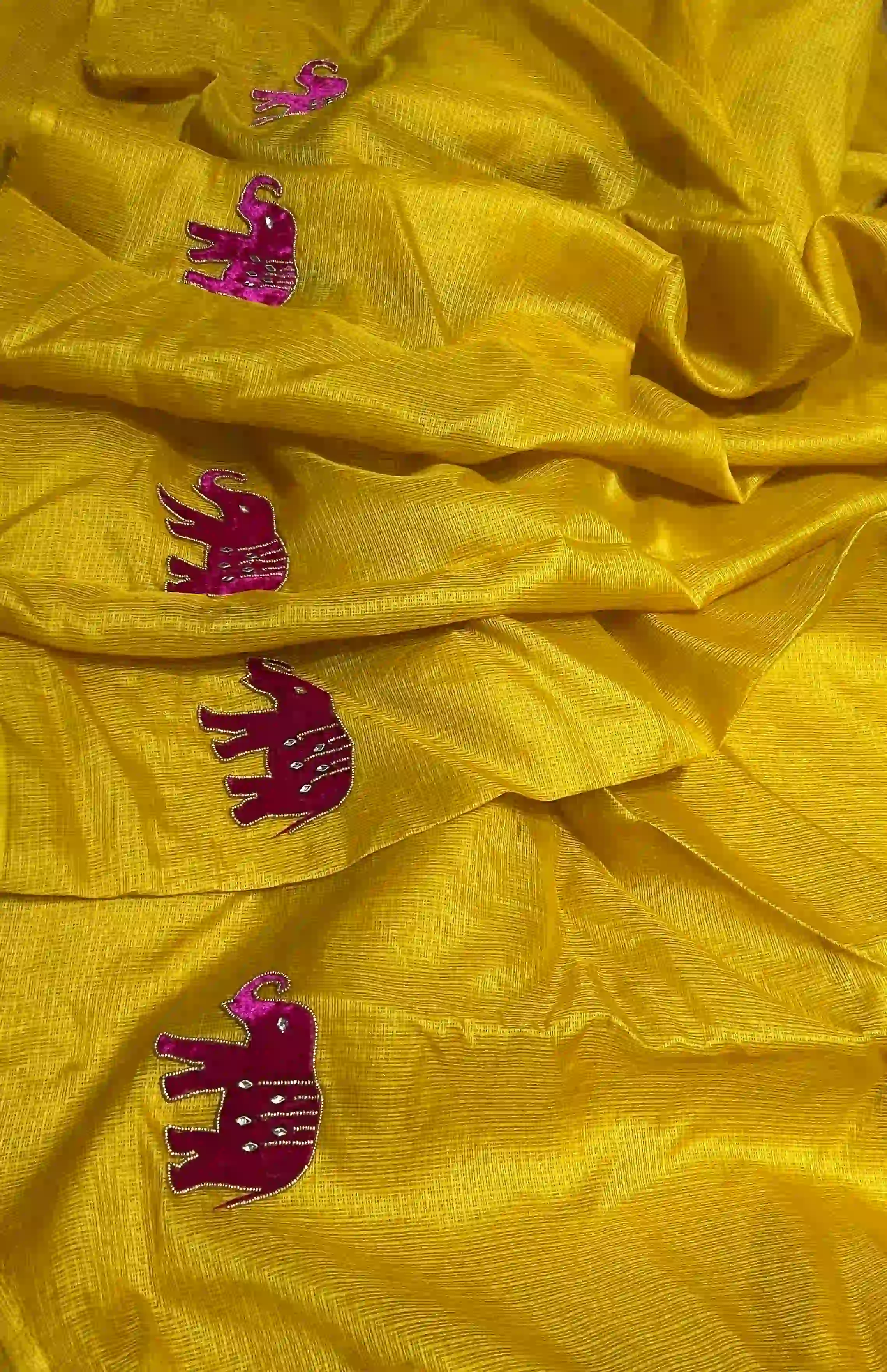 kota Elephant handwork- menthi yellow